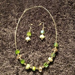 Drop earings & Necklace set